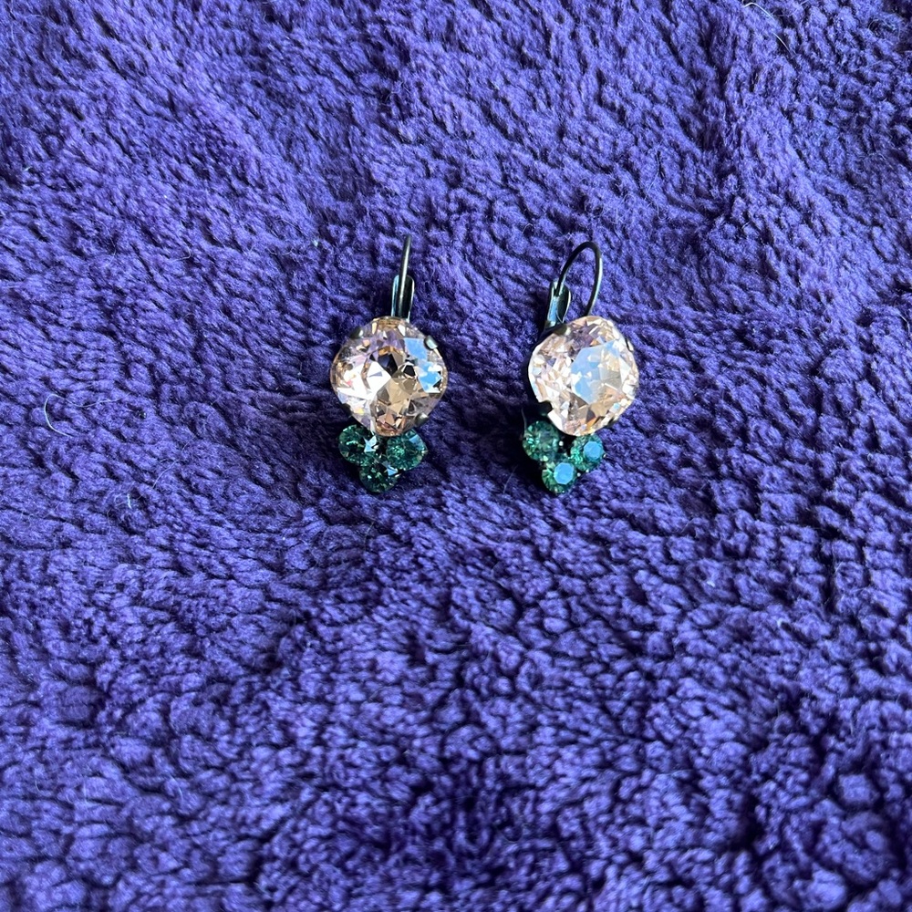 Peach & Green Earrings